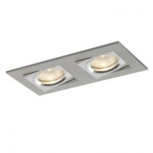 Care oprawa wpuszczana 2x50W GU10 230V aluminium szczotkowane